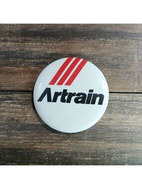 Artrain Art Train Pin BadgeTravelling Fine Arts Museum Lapel Bag Studio Gear